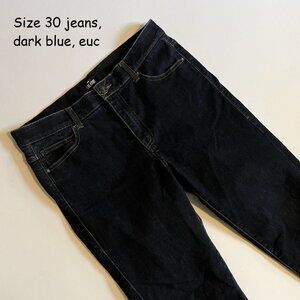 Size 30 Lularoe jeans, dark blue, no distressing (141)